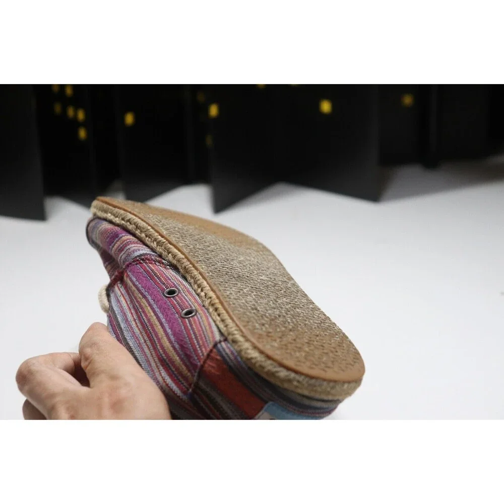 Toms Booties Canvas Hightops Womens Chukka Espadrille Multicolor Size 7.5